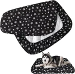 New Moonsea Black Star 44 X 54 Quilted Waterproof Washable Dog Bed Cover. Fixed Price $12.99.