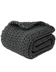 Ynm Chunky Throw Blanket, Medium-weight, Hand Knitted, Skin Friendly, Ventila.... Fixed Price $64.59.