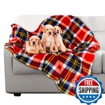 Petmaker Waterproof Blanket 50X60 Reversible Plaid Couch Car Bed Protector. Fixed Price $54.17.