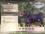 Weatherbeeta Windbreaker 420D Deluxe Dog Coat 55CM/22 Navy & Grey. Fixed Price $34.50.