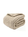 Ynm Chunky Throw Blanket, Medium-weight, Hand Knitted, Skin Friendl... Fast Ship. Fixed Price $141.99.