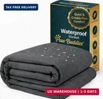 Paw Buddies Premium Waterproof Blanket 80"X90" Velvet-feel Reversible Throw. Fixed Price $99.60.