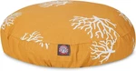 Large Yellow Coral Round Dog Bed With Washable Cover For Indoor/outdoor Use. Fixed Price $226.99.