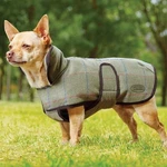 Weatherbeeta Tweed Dog Coat Olive Plaid Fleece Lined With Belly Band Size 30". Fixed Price $24.99.