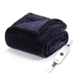 Sunbeam Royal Posh Velvet Heated Throw Electric Blanket 50" X 60" - Admiral Blue. Fixed Price $52.47.