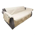 Petmaker Waterproof Couch Cover Tan Quilted Sofa Protector 3 Cushion 80-PET5075. Fixed Price $29.99.