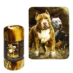 Jpi Fleece Throw Blanket - Pitbull Lightweight Faux Fur Large. Fixed Price $25.98.