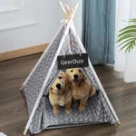 Pet Teepee, Portable Tents For Small Dogs Cats, Puppy Sweet Bed Washable. Fixed Price $29.34.