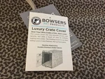 Bowsers Luxury Crate Cover Xxlarge. Fixed Price $188.76.