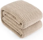 Knitted Throw Blanket 60"X80", Taupe Twin (60"X80"),. Fixed Price $60.89.