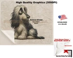 Digipups Afghan Hound Dog Akc Breed Traits Cartoon Sherpa Fleece Throw Blanket. Fixed Price $58.95.