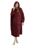 Ililmmoe Sherpa Wearable Blanket Oversized Hoodie Sweatshirt Tv With .... Fixed Price $53.15.