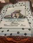 Cat/dog Tapestry Throw Blanket 51.5 X 68 *take Home-unconditional Love* Cute. Fixed Price $36.45.