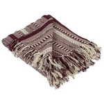Dii Braided Striped Throw, 50X60, Blackberry. Fixed Price $33.39.