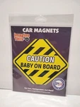 Imagine This Caution Baby Board Car/refrigerator Magnet Yellow X 5" New. Fixed Price $5.99.