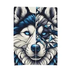 Velveteen Plush Blanket Home Decor Siberian Husky Geometric Pattern Dog Art Pet. Fixed Price $48.85.