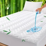 Unilibra Full Size Waterproof Mattress Pad Rayon Made From Bamboo, Quilted Br.... Fixed Price $42.27.
