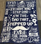 Siklty Fathers Day Bonus Dad Gifts Throw Blanket 60" X 50" Best Step Gift.... Fixed Price $24.99.