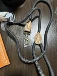 Mile High Life Black Reflective Dog Leash, Strong Clasp - 5 Feet. Fixed Price $8.00.