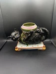 364- Rare Antique Gerbing Stephan Majolica Cat Planter C. 1800S. Fixed Price $7500.00.