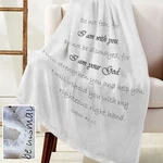 Get Well Soon Prayer Blanket - Double Layer 65X50 Throw Scripture I.... Fixed Price $64.54.