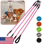 3-WAY Leash No Tangle Triple 360 Swivel For Dogs Reflective. Fixed Price $37.69.