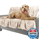 Petmaker Blanket 60X80" Reversible Sherpa Throw For Large Dogs & Furniture. Fixed Price $47.99.