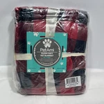 Petami Plush Soft Blanket, Red & Black Plaid, 40" X 60" New Sealed. Fixed Price $12.99.