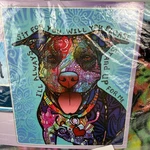 Dawhud Direct Dean Russo Collection 50X60 In Pitbull Fleece Throw Blanket New. Fixed Price $19.54.