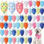 50 Pcs Paw Print Dog Bandanas Bulk Soft Bibs Adjustable Triangle Scarf. Fixed Price $47.52.