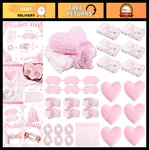 36 Pcs Girls Sleepover Party Set - Throw Blanket, Spa Headband, Heart Pillows &. Fixed Price $119.99.