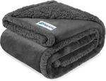 Petami Waterproof Dog Blanket For Medium 29 X 40 Inches, Gray/gray Sherpa. Fixed Price $26.62.