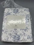 New Laura Ashley Blue Floral Walled Garden Twin Size Cotton Quilt Set. Fixed Price $60.00.