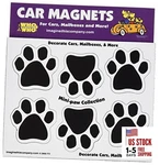 1-3/4-INCH By 6 Mini Paws Car Magnet, Black. Fixed Price $15.80.