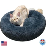 Comlax Calming Donut Dog Beds, 45 Inches Round Cushion With Removable Washable. Fixed Price $69.79.