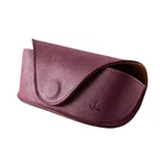 Real Leather Case Handmade In Europe Sunglasses Pouch Plum. Fixed Price $94.92.