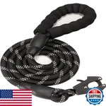 Geit 2/4/5/6FT Dog Heavy Duty Rope Leashes Reflective Nylon Pet Lead. Fixed Price $21.46.