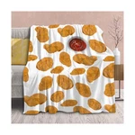 Blanket Chicken Nuggets Fried Throws Gift For Kids Boys Girls Plush... Fast Ship. Fixed Price $72.99.
