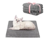 Nwk Pack Of 4 Fluffy Self Warming Cat Small (19'' X 15'' 0.7''), Misty Gray. Fixed Price $37.35.