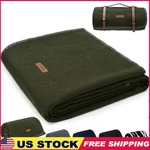 100 Virgin Wool Blanket Soft Warm Cozy Indoor Outdoor Camping Emergency Durable. Fixed Price $52.34.
