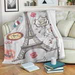 Paris Eiffel Tower Blanket Throw Fleece Cozy Couch Sofa Sport Plush Bedding Gift. Fixed Price $44.99.
