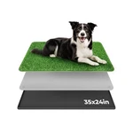 Burgeonnest Dog Grass Pad With Tray 35"X24", Includes Reusable Artificial Tur.... Fixed Price $54.39.