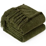 Ginamuse Chenille Throw Blanket For Couch With TASSELS,60"X80" Soft Cozy Lightwe. Fixed Price $69.52.