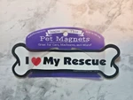 Love My Rescue Imagine This Bone Pet Magnet For Car Truck Suv Fridge And More. Fixed Price $6.72.