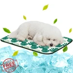 Nwk 4PK Pet Cooling Mat Green Leaf 27X20" Dog Cat Summer. Fixed Price $70.99.