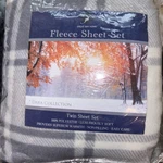 Great Bay Home Dara Collection Fleece Sheet Set Twin Size Grey. Fixed Price $40.00.