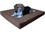 Large Brown Jean Pet Dog Bed Orthopedic Waterproof Memory Foam 41X27 Crate 42X28. Fixed Price $78.95.