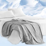 Sharper Image Cozy Jersey Knit Blanket Ultra-soft & Cooling Touch Throw.... Fixed Price $49.89.