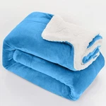 Heavy Thick Sherpa Fleece Throw Twin Queen Soft Reversible Bed Blankets. Fixed Price $18.80.