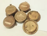 Vtg Brass Water Meter Cap Cover Lot Hersey Worthington Arctic Pittsburgh Seattle. Fixed Price $46.99.